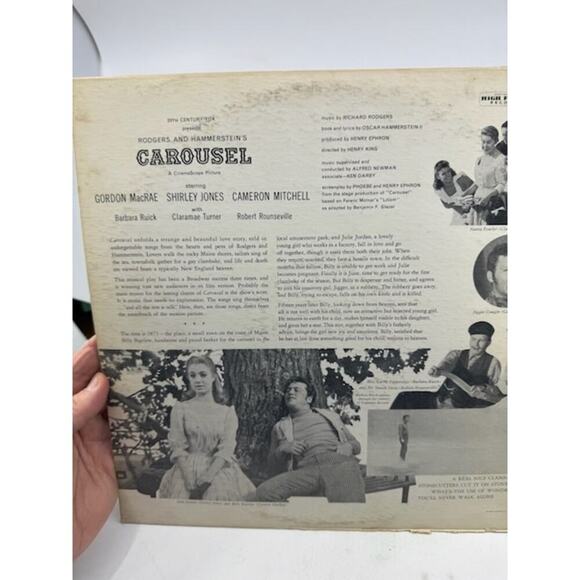 Rodgers & Hammerstein – Carousel 1956 Vinyl Album Record - Picture 3 of 8